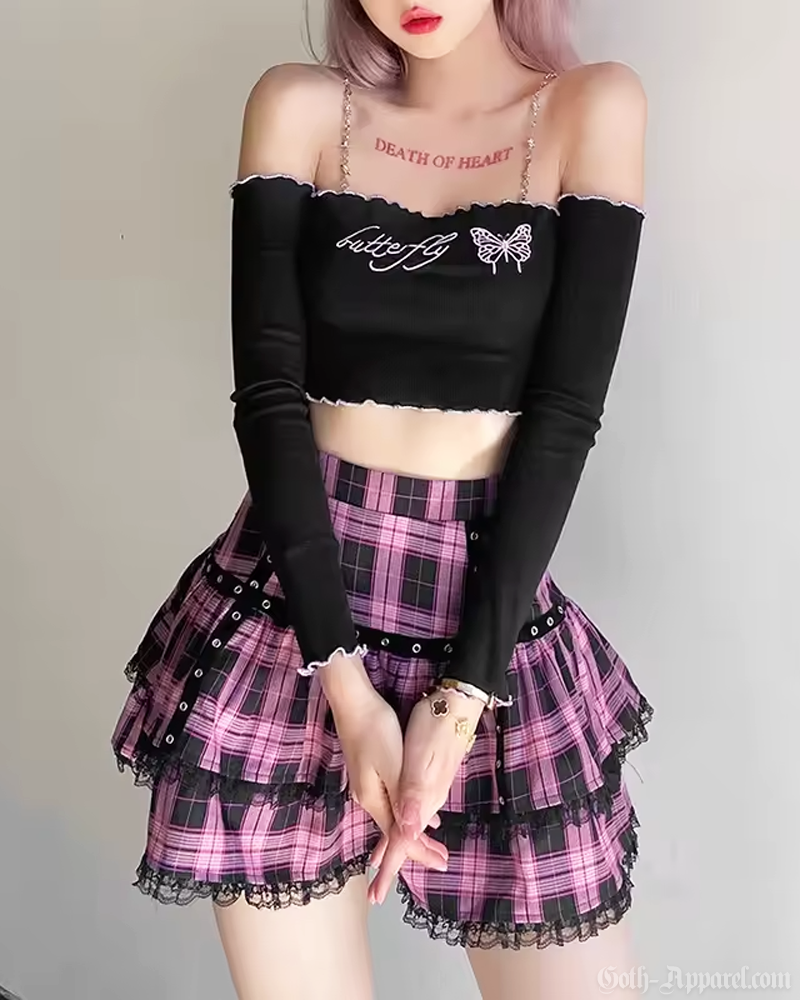 Pink Goth Skirt