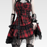 Plaid Goth Dress