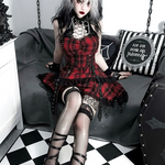Plaid Goth Dress