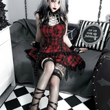 Plaid Goth Dress