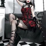 Plaid Goth Dress