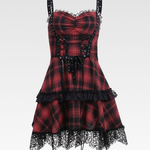 Plaid Goth Dress