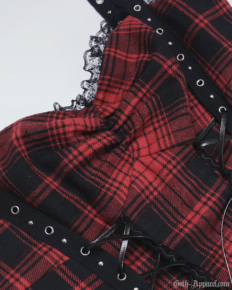 Plaid Goth Dress