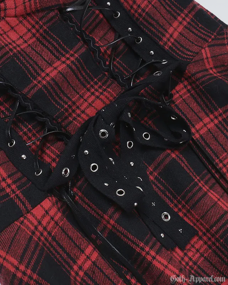 Plaid Goth Dress