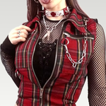 Plaid Punk Vest