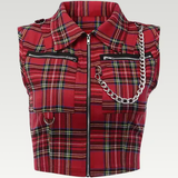 Plaid Punk Vest