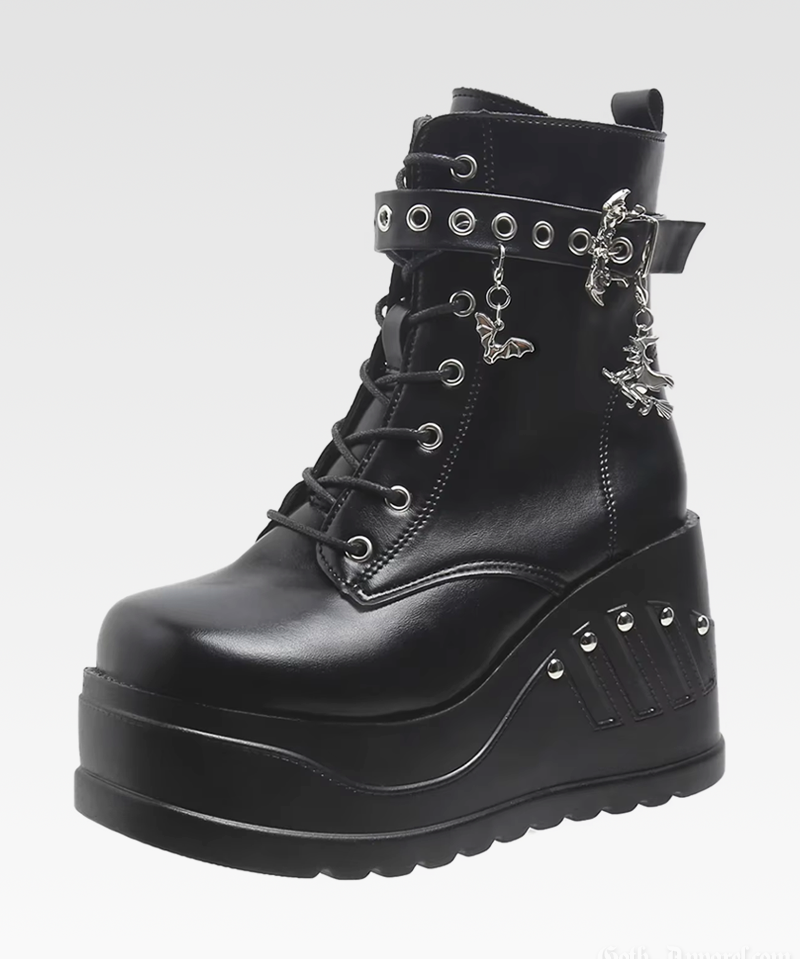 Platform Ankle Boots Goth