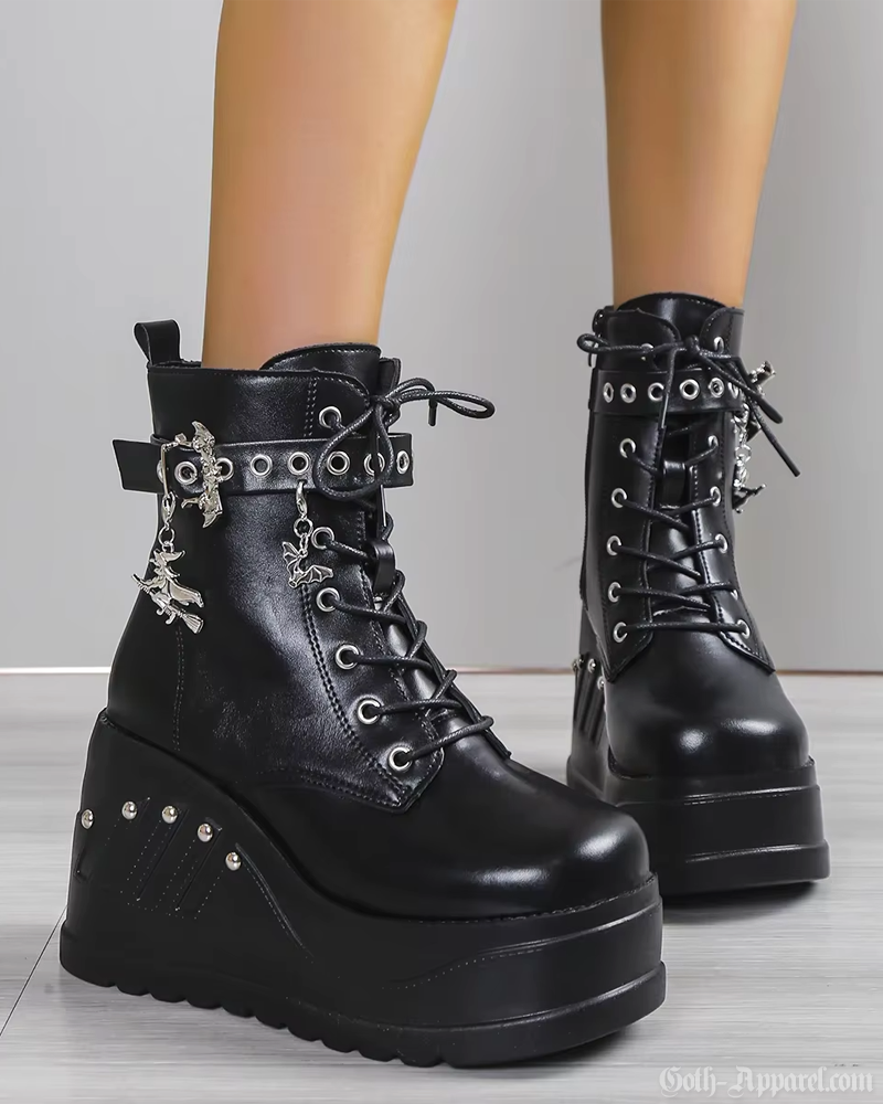 Platform Ankle Boots Goth