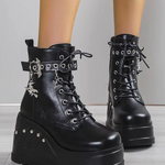 Platform Ankle Boots Goth