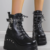 Platform Ankle Boots Goth
