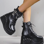 Platform Ankle Boots Goth