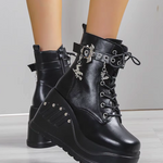 Platform Ankle Boots Goth