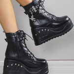 Platform Ankle Boots Goth