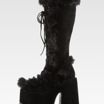Platform Fur Boots