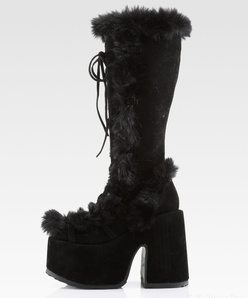 Platform Fur Boots