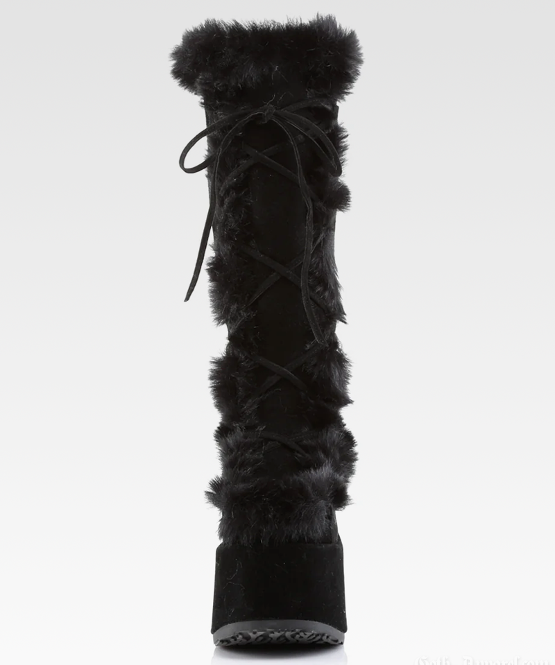 Platform Fur Boots