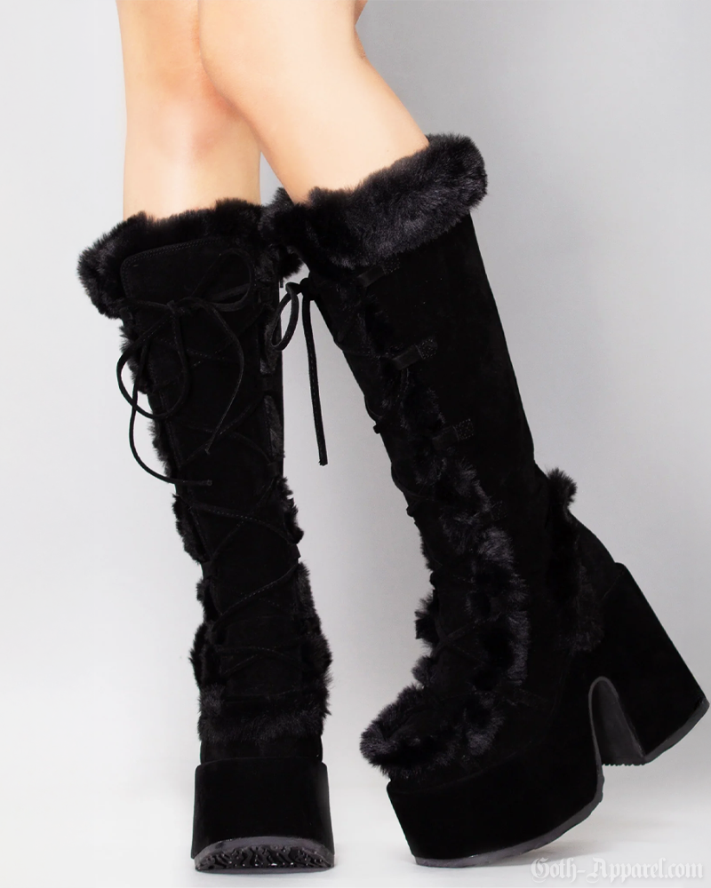 Platform Fur Boots