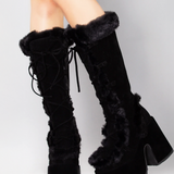 Platform Fur Boots
