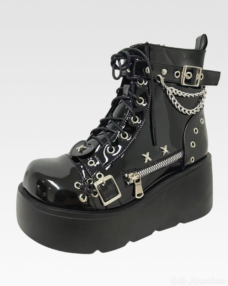 Punk Platform Ankle Boots
