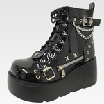 Punk Platform Ankle Boots