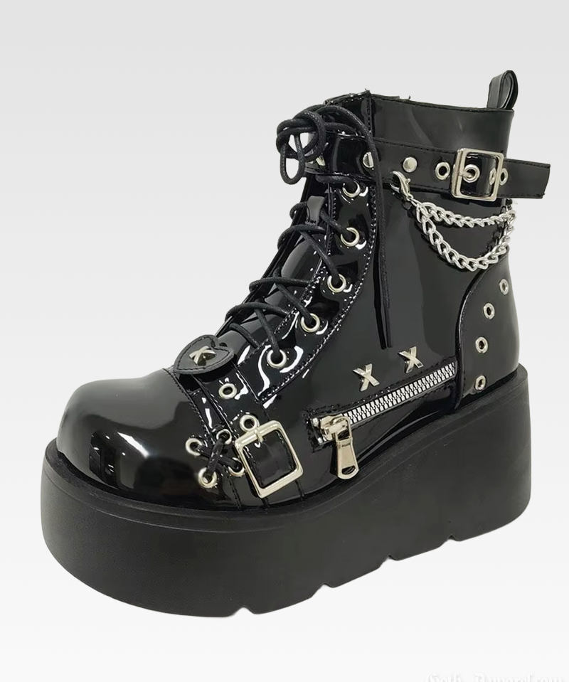 Punk Platform Ankle Boots