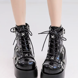 Punk Platform Ankle Boots