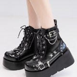 Punk Platform Ankle Boots