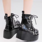 Punk Platform Ankle Boots
