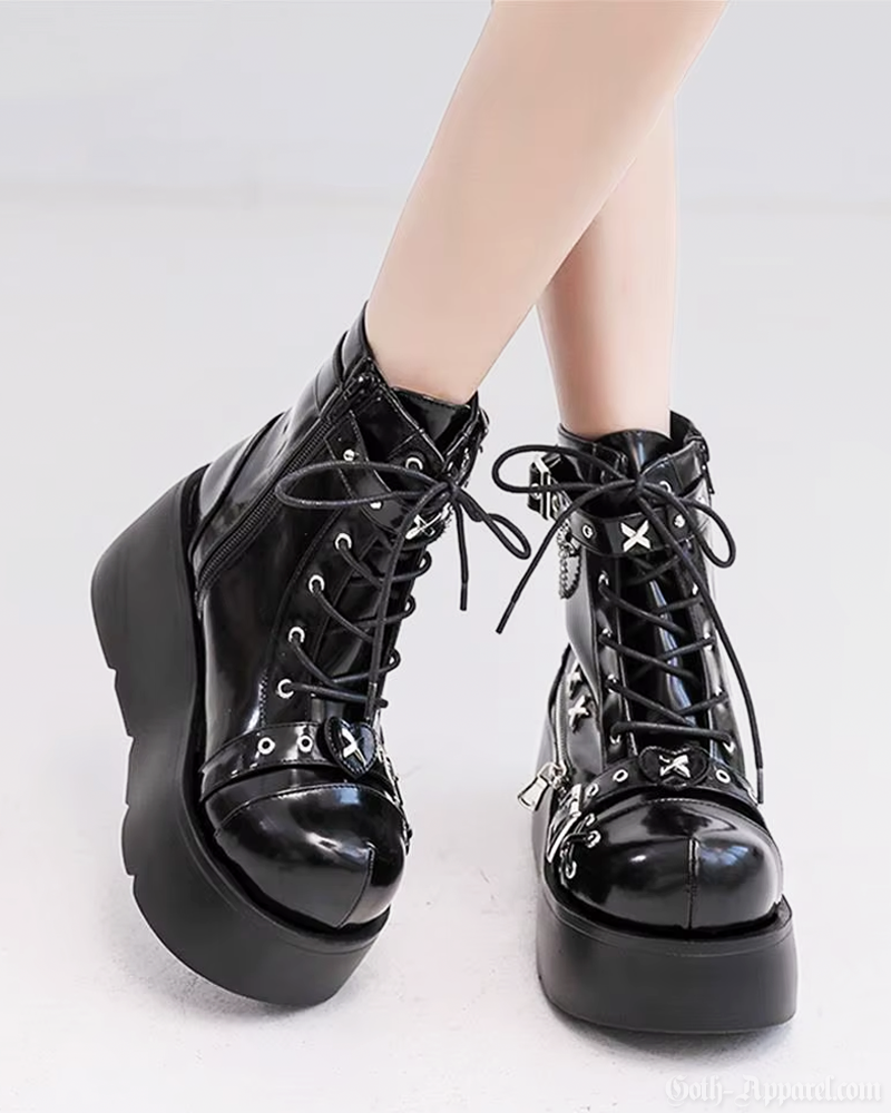 Punk Platform Ankle Boots