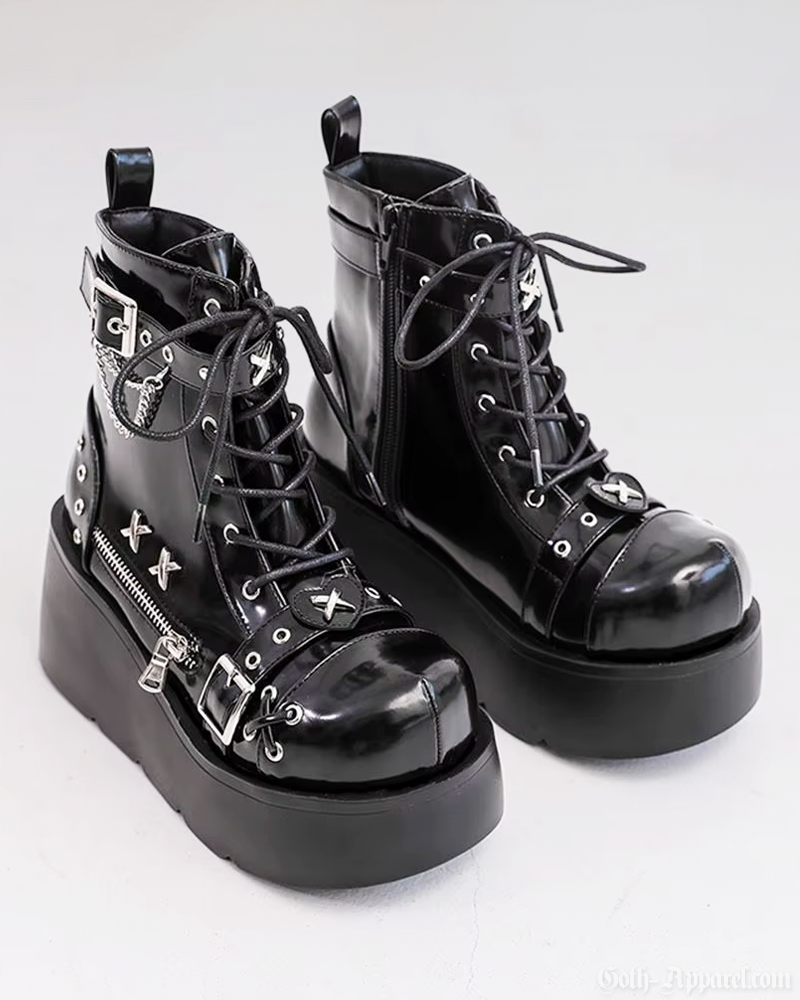 Punk Platform Ankle Boots