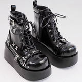 Punk Platform Ankle Boots