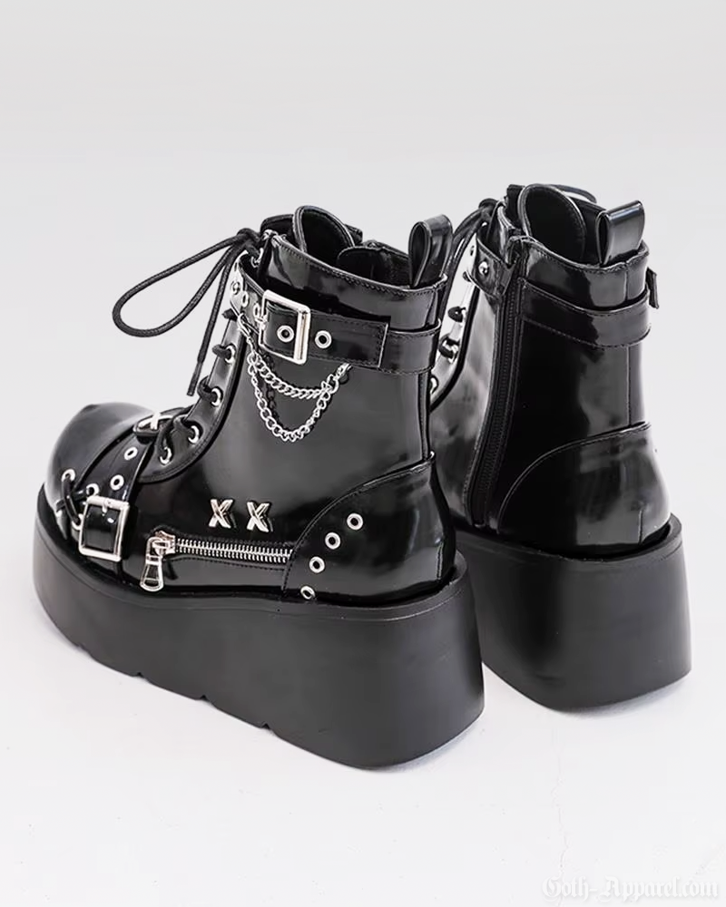 Punk Platform Ankle Boots