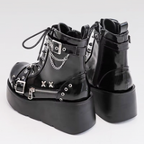 Punk Platform Ankle Boots