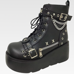 Punk Platform Ankle Boots
