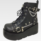Punk Platform Ankle Boots