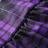 Purple Plaid Mini Skirt