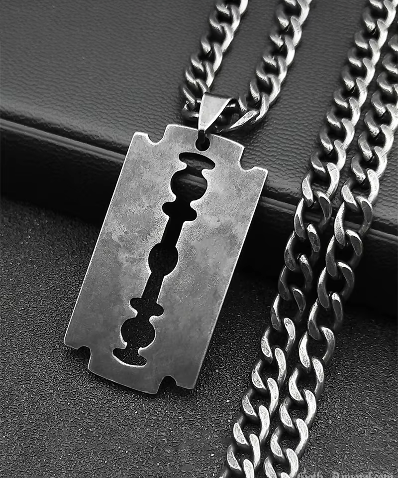 Razor Blade Necklace
