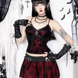 Red And Black Gothic Top