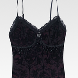 Red And Black Gothic Top