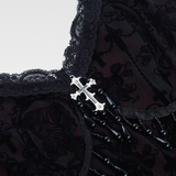 Red And Black Gothic Top