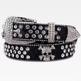 Rhinestone Skull Belt