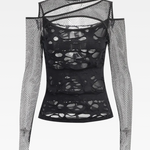 Ripped Mesh Top