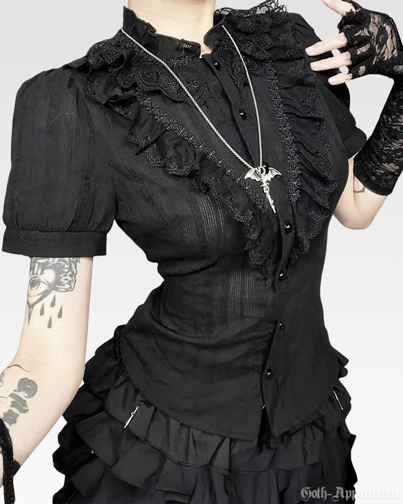 Short Sleeve Victorian Blouse