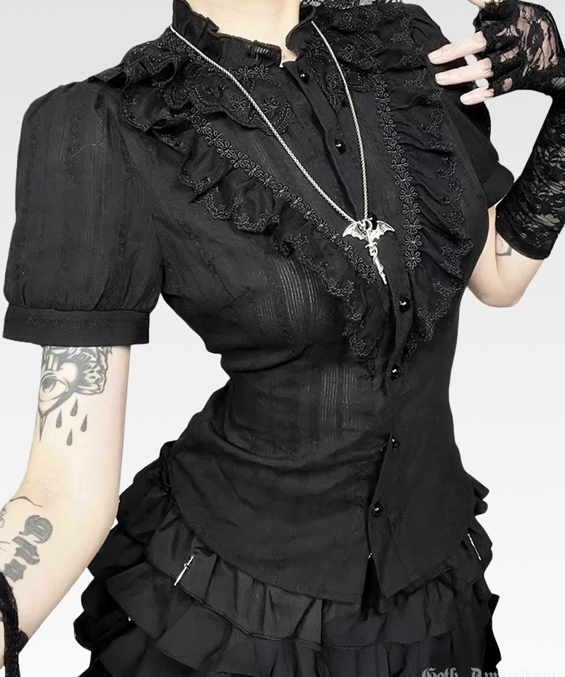 Short Sleeve Victorian Blouse