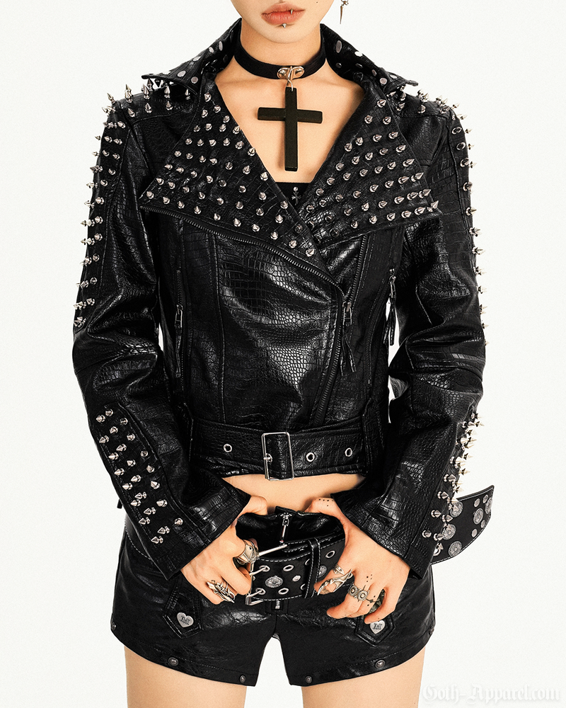 Spiked Leather Jacket