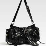 Studded Baguette Bag