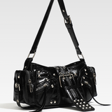 Studded Baguette Bag