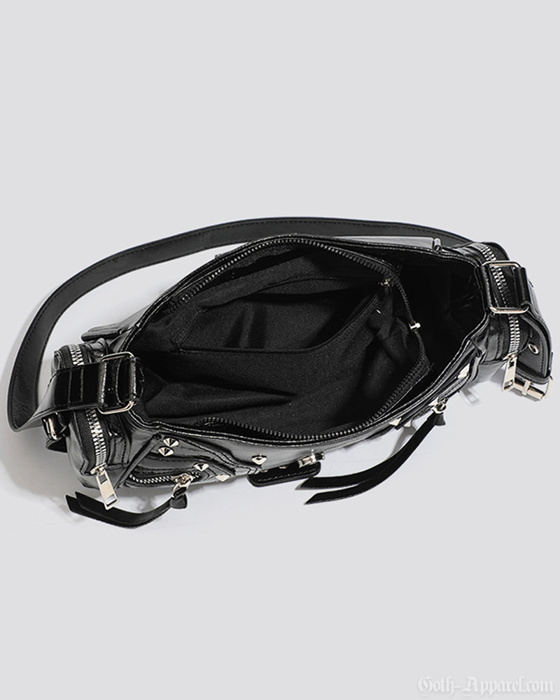 Studded Baguette Bag