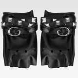 Studded Fingerless Gloves