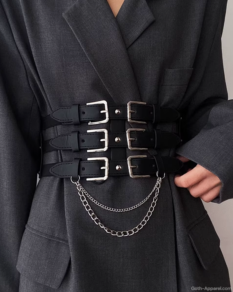 Triple Buckle Waist Belt